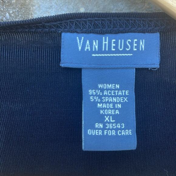Van Heusen black sleeveless travel blouse size XL - Picture 3 of 6